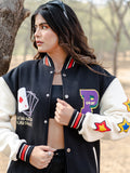 Black Poker Varsity Jacket