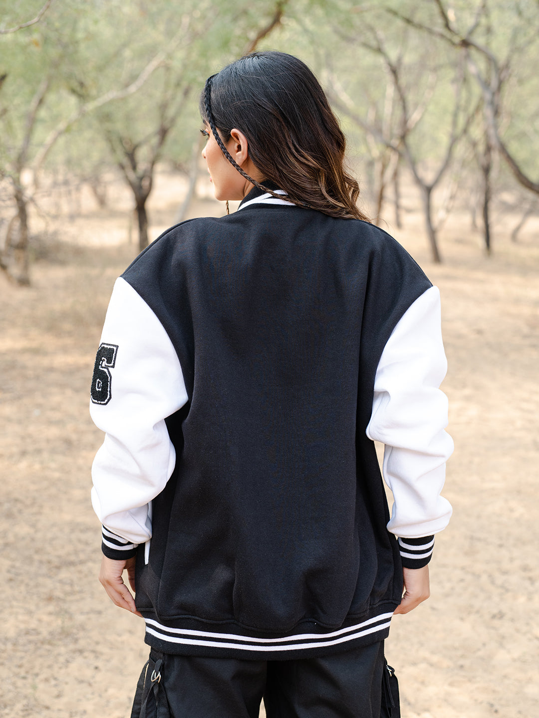 Black K Varsity Jacket