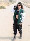 Green R Tistabene Varsity Jacket