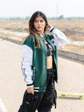 Green R Tistabene Varsity Jacket