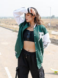 Green R Tistabene Varsity Jacket