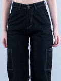 black cargo jeans