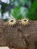 Evil Eye Enamelled Stud Earring